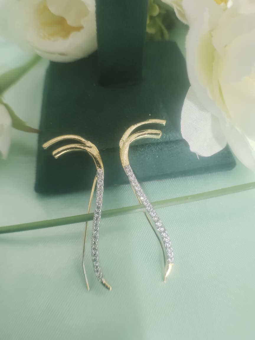 Premium quality Bugatti for ears with american diamonds embedded in to unique shape